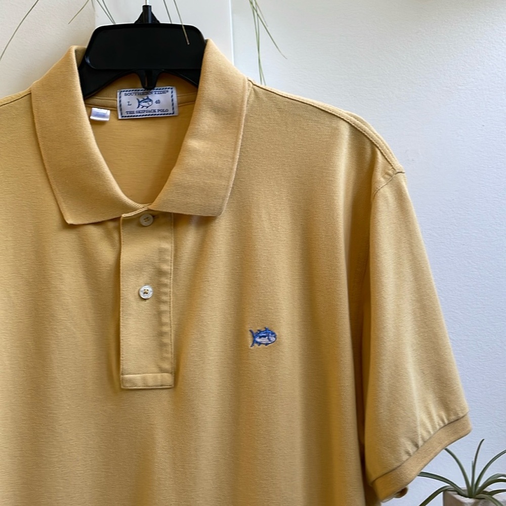 The Skipjack Polo yellow shirt